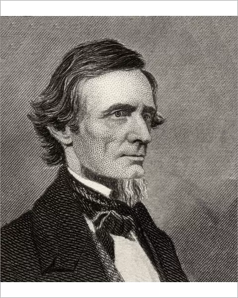 Jefferson Davis, 1808-1889. First And Only President Of The Confederate States Of America During The American Civil War