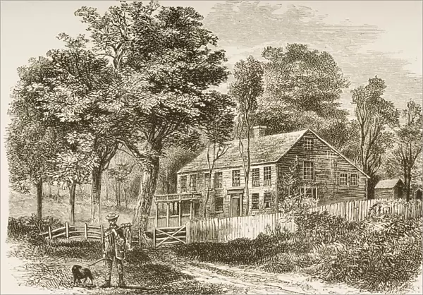 Pepperell Near Boston Massachusetts In 1870S. Home Of Historian William Hickling Prescott. From American Pictures Drawn With Pen And Pencil By Rev Samuel Manning Circa 1880