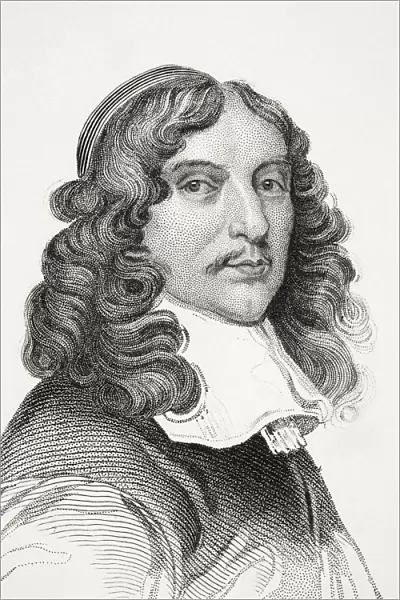 Andrew Marvell 1621-1678 English Metaphysical Poet From Old Englands Worthies By Lord Brougham And Others Published London Circa 1880 s