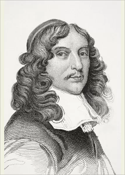 Andrew Marvell 1621-1678 English Metaphysical Poet From Old Englands Worthies By Lord Brougham And Others Published London Circa 1880 s