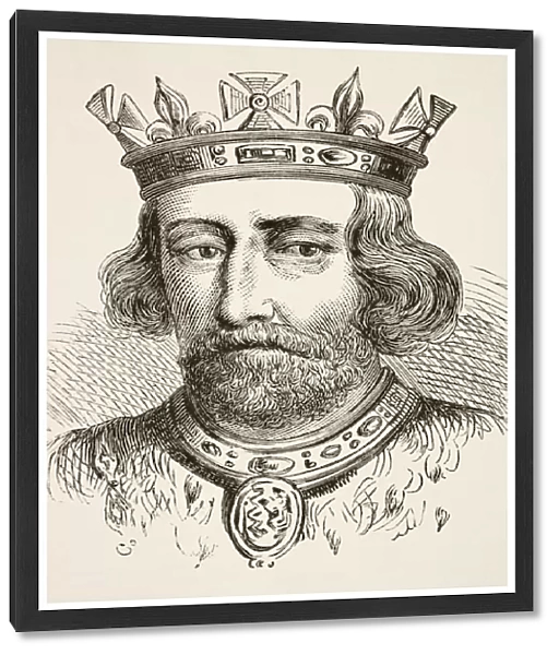 King Edward Ii Of England 1284 To 1327 From The National And Domestic History Of England By William Aubrey Published London Circa 1890