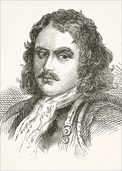 Robert Blake 1599 To 1657. English Military Commander And Admiral. From The National And Domestic History Of England By William Aubrey Published London Circa 1890