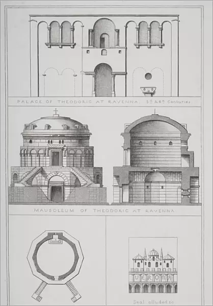 Palace And Mausoleum Of Theodoric At Ravenna Italy From Agincourts History Of Art By Its Monuments
