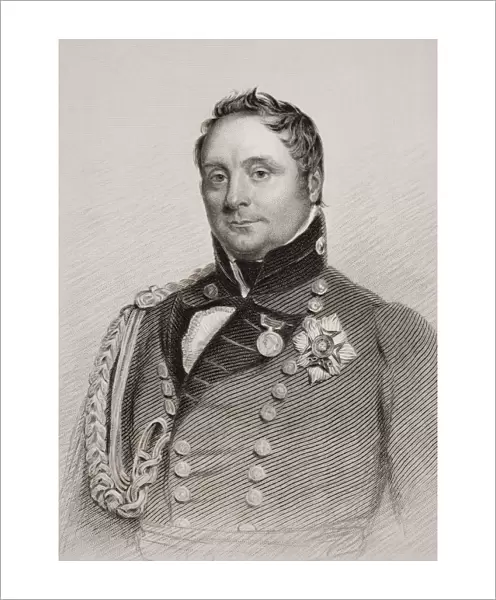 Sir Rowland Hill, 1St. Viscount Hill Of Hawkestone And Hardwicke, Baron Hill Of Almarez, 1772-1842. British General. Engraved By Robert Young From A Painting By G. Dawe