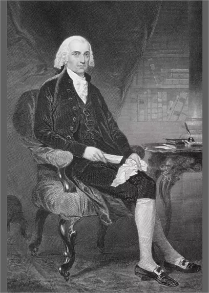 James Madison 1751-1836. Fourth President Of The United States 1809-17. From Painting By Alonzo Chappel