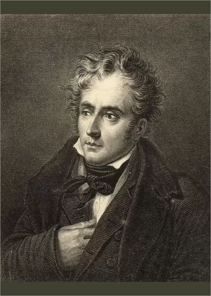 Francois Rene De Chateaubriand, 1768-1848. French Politician And Author. Photo-Etching After The Engraving By Hopwood. From The Book 'Lady Jacksons Works Xiv. The Court Of The Tuileries Ii'Published London 1899