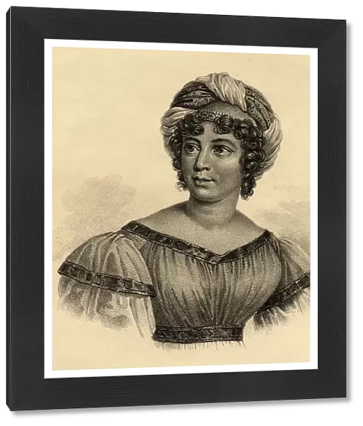 Madame De Stael, (Anne-Louise-Germaine Necker) Baroness De Stael-Holstein, 1766-1817. Author And Political Propagandist. Photo-Etching After The Painting By Gerard. From The Book 'Lady Jacksons Works Xiii. The Court Of The Tuileries I'Published London 1899
