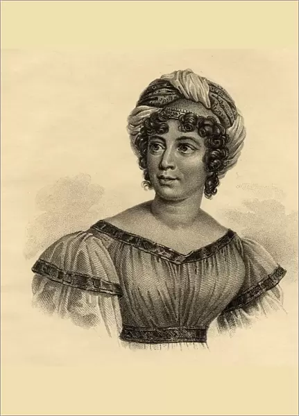 Madame De Stael, (Anne-Louise-Germaine Necker) Baroness De Stael-Holstein, 1766-1817. Author And Political Propagandist. Photo-Etching After The Painting By Gerard. From The Book 'Lady Jacksons Works Xiii. The Court Of The Tuileries I'Published London 1899