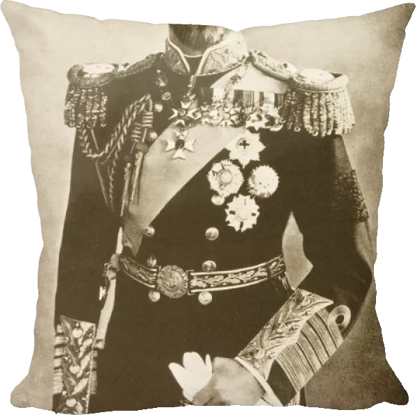 His Majesty King George V George Frederick Ernest Albert 1865 - 1936 From A Photograph By Bassano