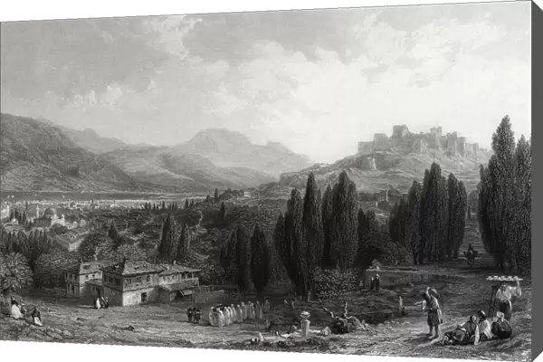 Izmir (Formerly Smyrna)Turkey Drawn By Thomas Allom, Engraved By J. B. Allen, From The Collection Of G. Virtue Esq. C. 1863