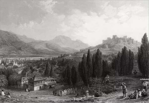 Izmir (Formerly Smyrna)Turkey Drawn By Thomas Allom, Engraved By J. B. Allen, From The Collection Of G. Virtue Esq. C. 1863