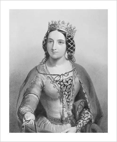 Anne Of Warwick, (Anne Neville)1456-1485. Queen Consort Of King Richard Iii Of England. From The Book The Queens Of England, Volume I By Sydney Wilmot. Published London Circa. 1890