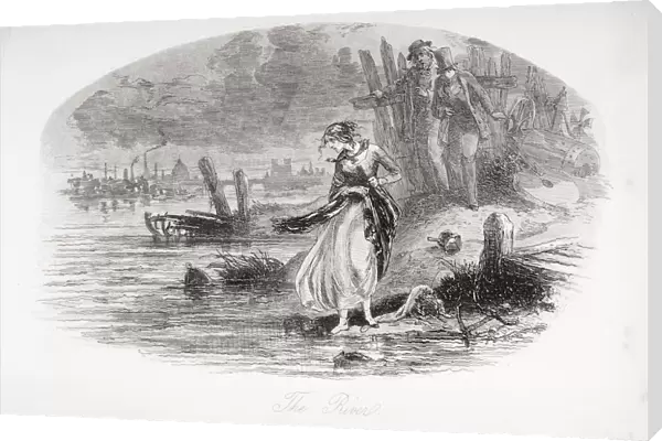 The River. Illustration From The Charles Dickens Novel David Copperfield By H. K. Browne Known As Phiz