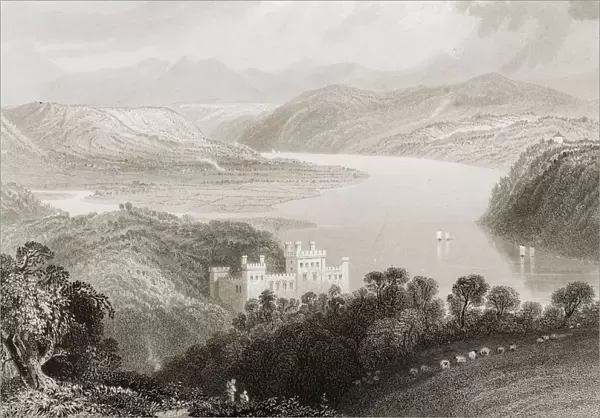 The Valley Of The Blackwater, Between Lismore And Youghall, Ireland. Drawn By W. H. Bartlett, Engraved By H. Adlard. From 'The Scenery And Antiquities Of Ireland'By N. P. Willis And J. Stirling Coyne. Illustrated From Drawings By W. H. Bartlett. Published London C. 1841