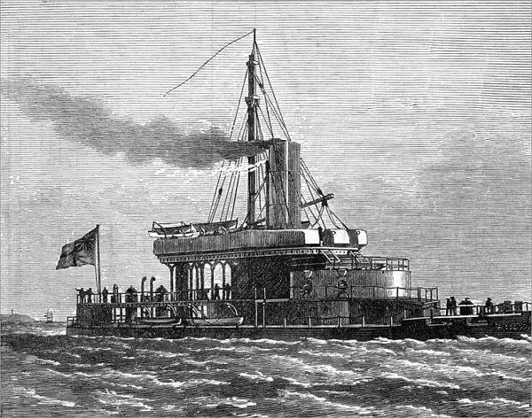 Hms Glatton At The Queens Jubilee Naval Review In 1887 From Illustrated London News July 1887