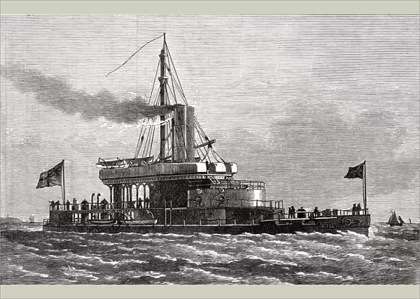 Hms Glatton At The Queens Jubilee Naval Review In 1887 From Illustrated London News July 1887