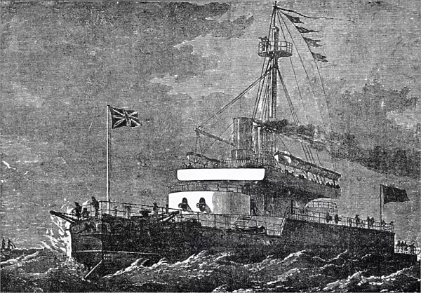 Hms Devastation At The Queens Jubilee Naval Review In 1887 From Illustrated London News July 1887