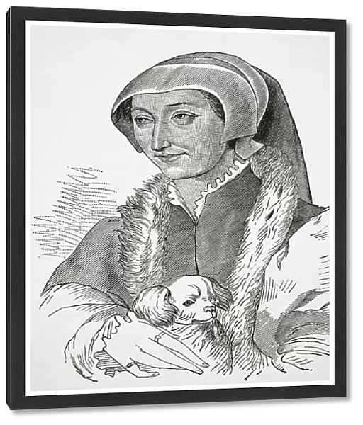 Marguerite De Navarre, 1492 - 1549 Also Known As Marguerite Of Angouleme And Margaret Of Navarre, Queen Consort Of King Henry Ii Of Navarre. From Science And Literature In The Middle Ages By Paul Lacroix Published London 1878