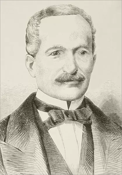 JosA©Balta Y Montero, 1814 To 1872. President Of Peru From 1868 To 1872. From A 19Th Century Illustration
