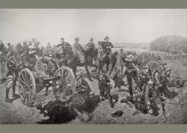 Jamesons Last Stand. The Battle Of Doornkop, 1896 Where Dr Leander Starr Jameson Was Defeated Following The Jameson Raid. From The Book South Africa And The Transvaal War, Volume 1 By Louis Creswicke, Published 1900