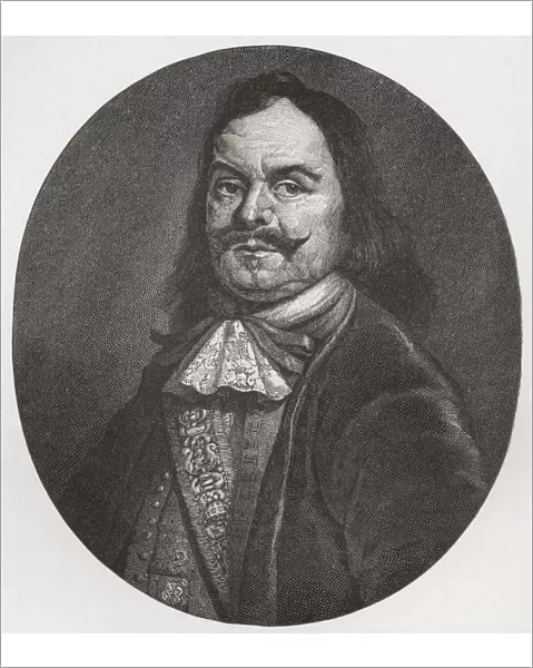 Michiel Adriaenszoon De Ruyter, 1607 To 1676. Dutch Admiral. From The Book Short History Of The English People By J. R. Green Published London 1893