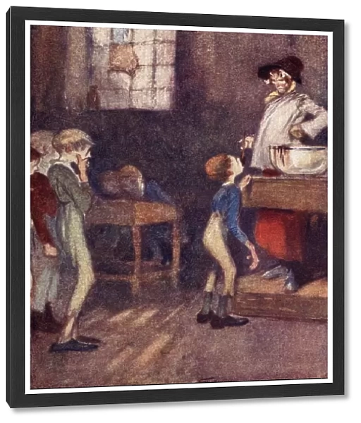 Dotheboys Hall. Frontispiece By Claude A. Shepperson From The Book Nicholas Nickleby By Charles Dickens