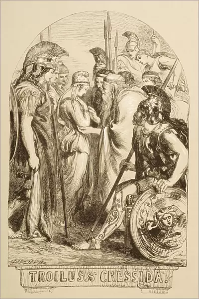 Illustration For Troilus & Cressida By William Shakespeare. From The Illustrated Library Shakspeare, Published London 1890