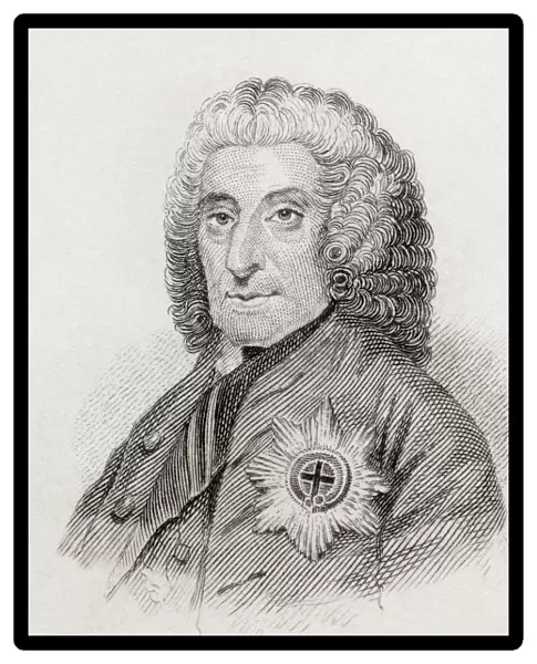 Philip Dormer Stanhope, 4Th Earl Of Chesterfield, 1694 To 1773. British Statesman And Man Of Letters. From Crabbs Historical Dictionary Published 1825