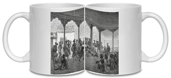 The Court Of The Gaekwad, The Ruling Prince Or Maharaja Gaekwad Of Baroda, India, In The 19Th Century. From El Mundo En La Mano, Published 1878