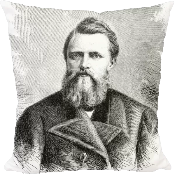 Paul Friedrich August Hegemann, Captain Of The Hansa On The Second German North Polar Expedition In 1869. From El Mundo En La Mano Published 1875