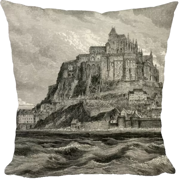 Mont Saint-Michel, Normandy, France In The 19Th Century. From French Pictures By The Rev. Samuel G. Green, Published 1878