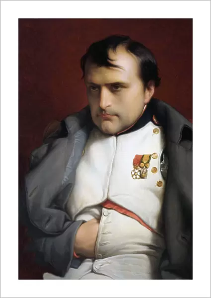 Napoleon I, Napoleon Bonaparte, Emperor Of The French. 1769 - 1821. After The Work Napoleon In Fontainebleau By Hippolyte Delaroche