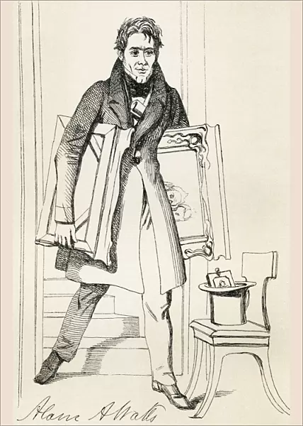 Alaric Alexander Watts, 1797-1864. English Poet And Journalist. From The Maclise Portrait Gallery, Published 1898
