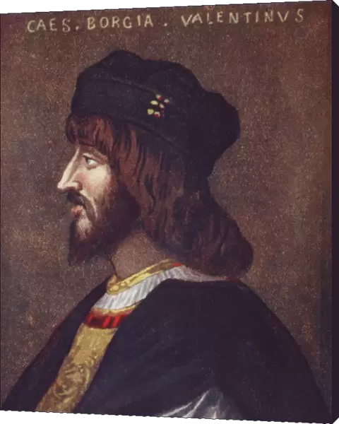 Portrait Of Cesare Borgia, 1475 Or 1476 - 1507, From The Life Of Cesare Borgia By Rafael Sabatini, Published By Bretanos Circa 1912