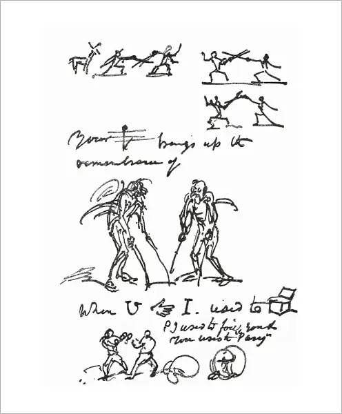 Hieroglyphic Letter Written By George Cruikshank To Mr. Parry. George Cruikshank, 1792