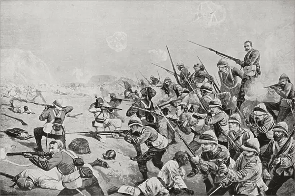 The Battle Of Tel El-Kebir Or El-Tal El-Kebir, Egypt, September 13, 1882. From Edward Vii His Life And Times, Published 1910
