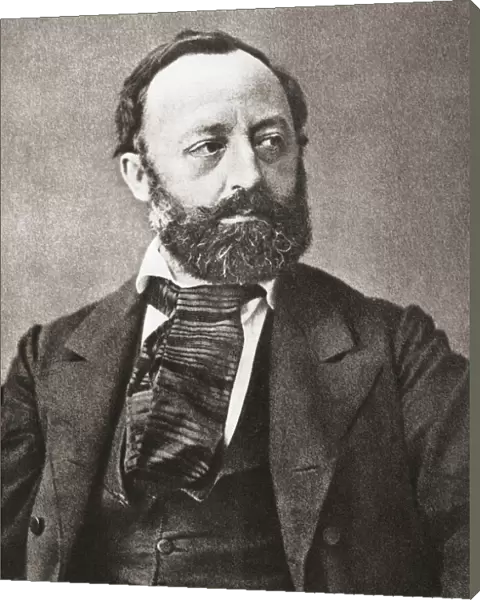 Gottfried Keller, 1819 - 1890. Swiss poet and writer of German literature. After a contemporary print