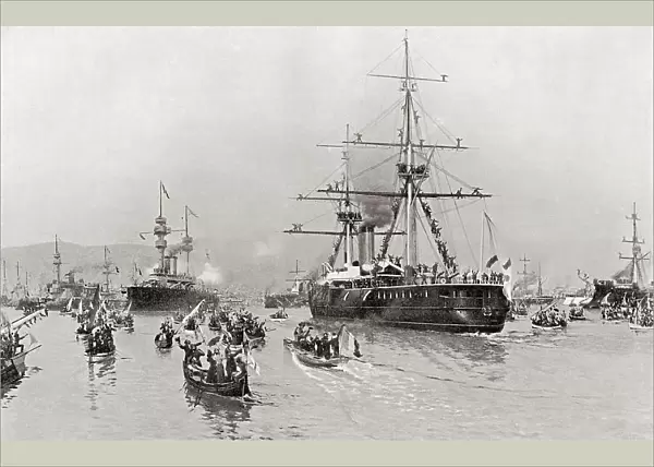 Visit Russian Russians Fleet Toulon France 1893