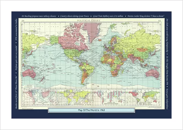 Historical World Events map 1963 UK version