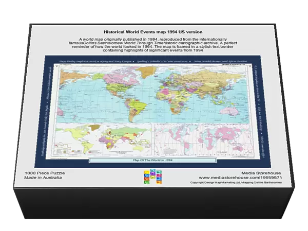 Historical World Events map 1994 US version