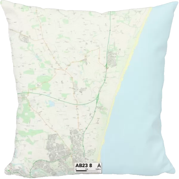 UK Maps, AB Aberdeen, AB23 8