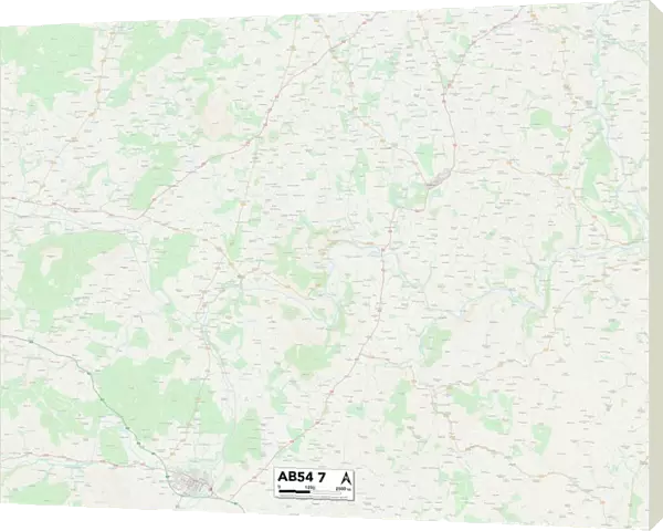 Aberdeenshire AB54 7 Map