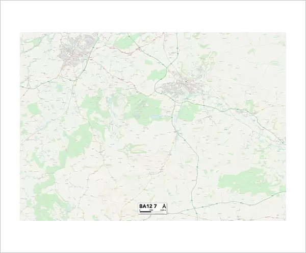 Wiltshire BA12 7 Map