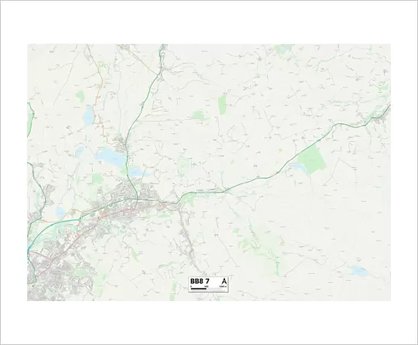 Pendle BB8 7 Map