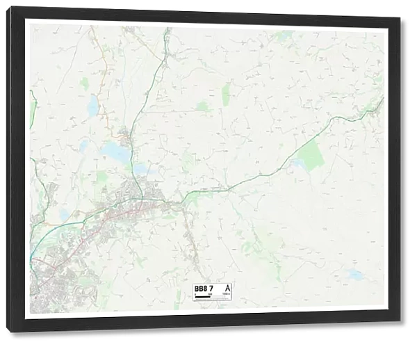 Pendle BB8 7 Map
