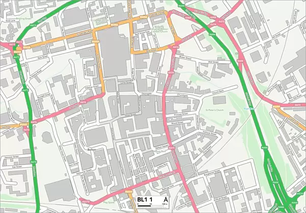 Bolton BL1 1 Map