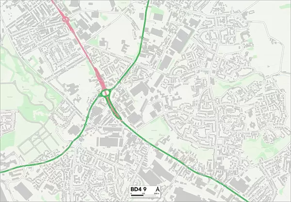 Bradford BD4 9 Map