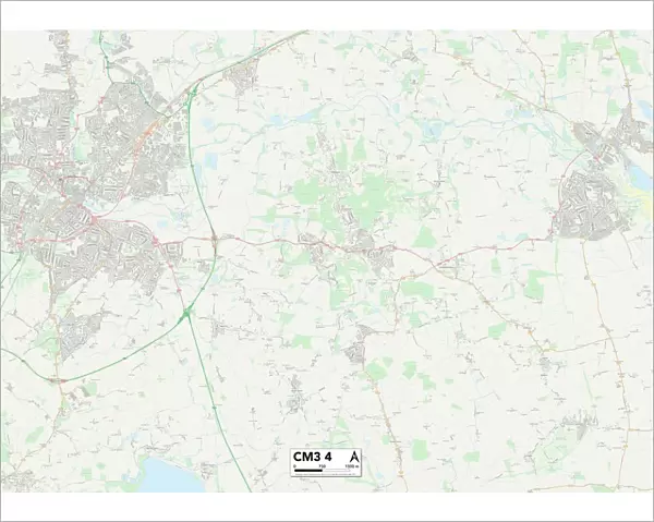 Chelmsford CM3 4 Map