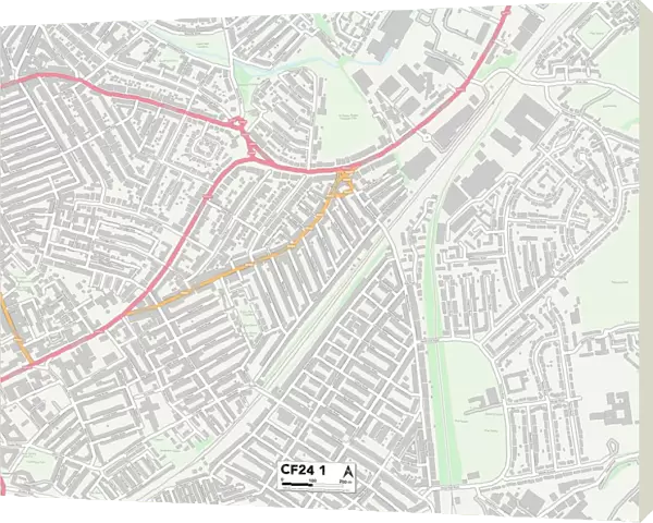 Cardiff CF24 1 Map