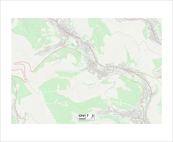 Rhondda Cynon Taf CF41 7 Map